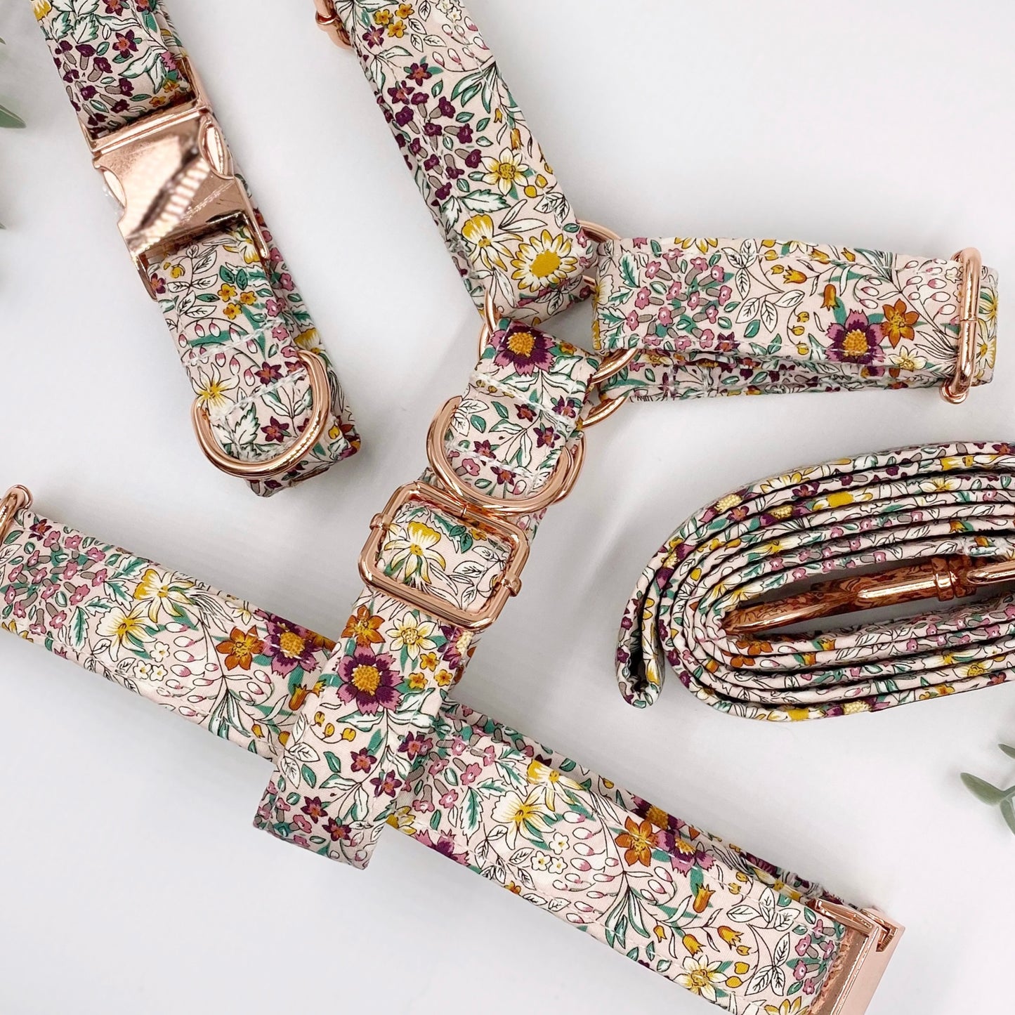 The 'Abigail' Strap Harness | Medium | Rose Gold