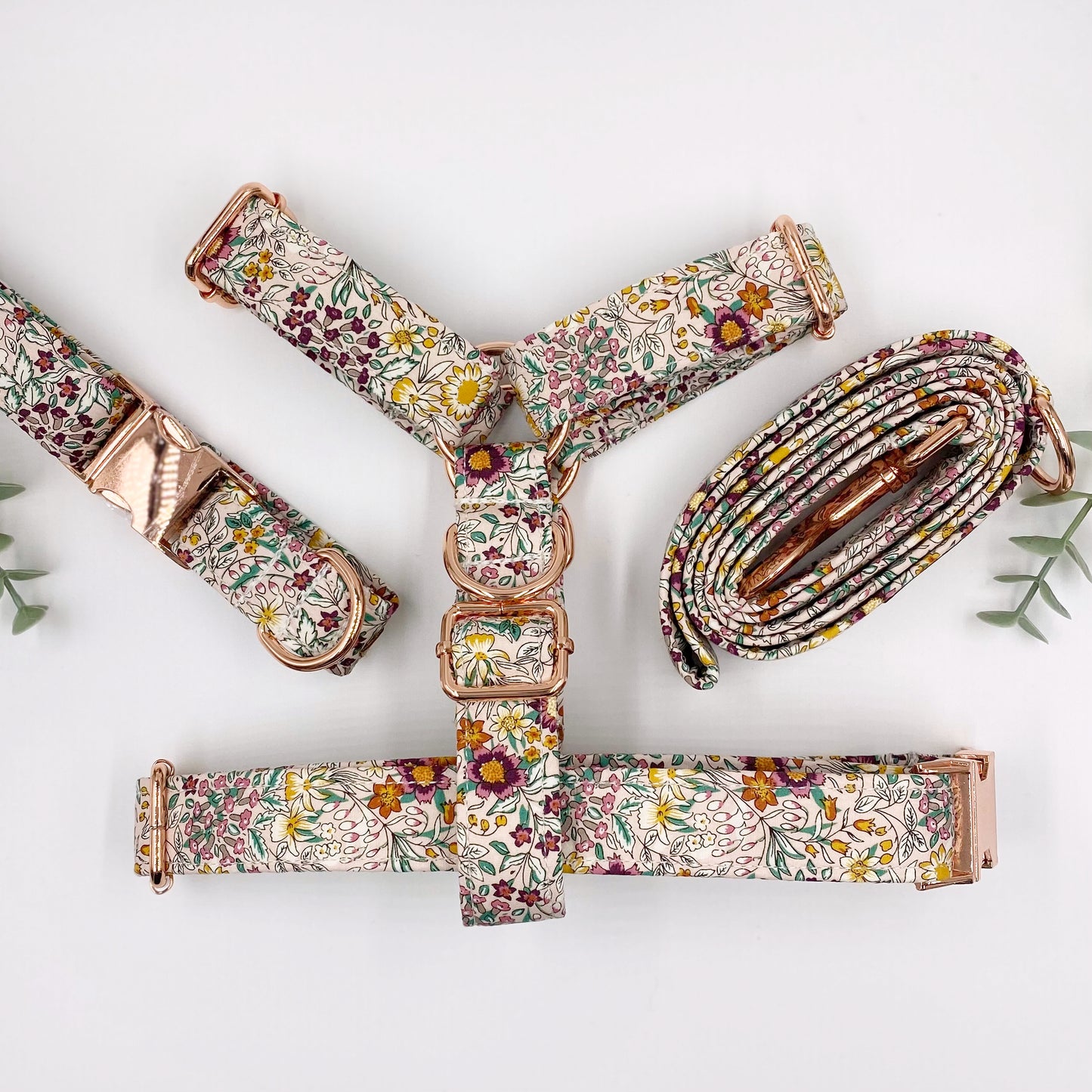 The 'Abigail' Strap Harness | Medium | Rose Gold